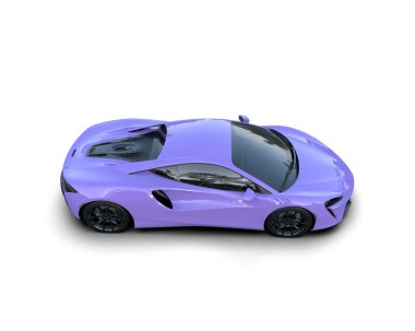 3D çizim, illüstrasyon. modern spor araba beyaz arka planda izole.   