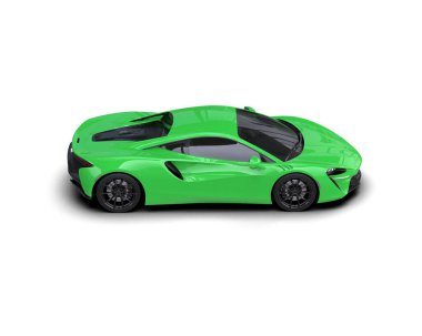 3D görüntüleme. modern spor araba beyaz arka planda izole.  