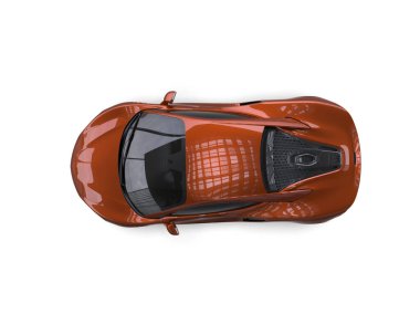 3D görüntüleme. modern spor araba beyaz arka planda izole.  