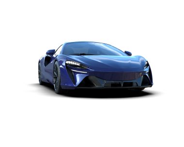3D görüntüleme. modern spor araba beyaz arka planda izole.  