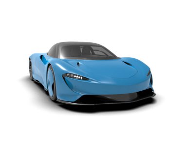 Bir süper arabanın 3 boyutlu görüntülemesi