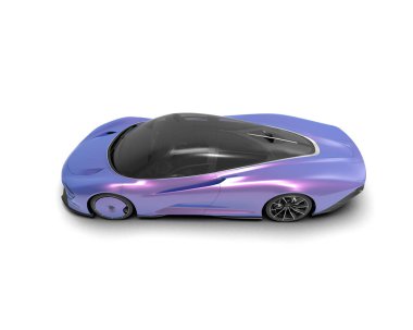 Fütürist bir arabanın 3D görüntüsü