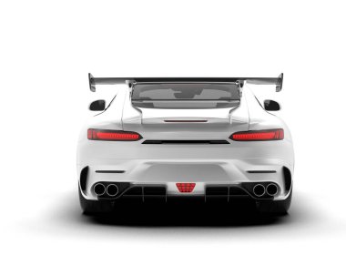 3D görüntüleme, modern spor araba beyaz arka planda izole edildi 