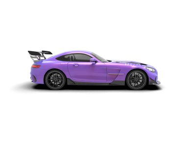 3D görüntüleme, modern spor araba beyaz arka planda izole edildi 