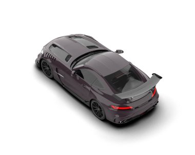 3D görüntüleme, modern spor araba beyaz arka planda izole edildi 