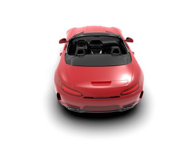 3D görüntüleme, modern spor araba beyaz arka planda izole edildi 