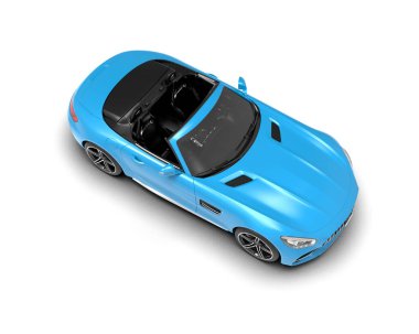 3D görüntüleme, modern spor araba beyaz arka planda izole edildi 