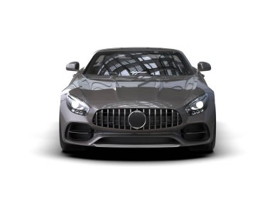 3D görüntüleme, modern spor araba beyaz arka planda izole edildi 