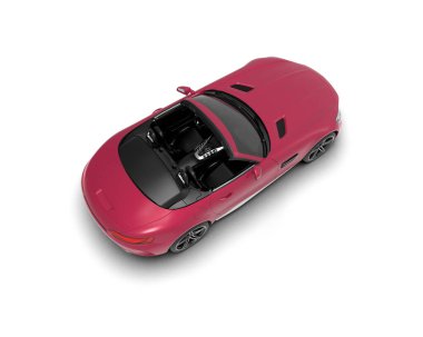 3D görüntüleme, modern spor araba beyaz arka planda izole edildi 