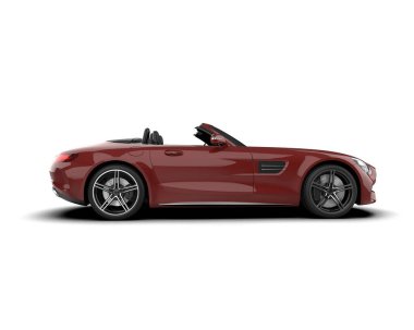 3D görüntüleme, modern spor araba beyaz arka planda izole edildi 