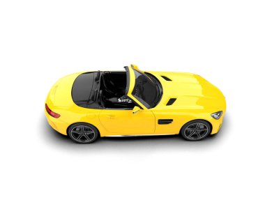 3D görüntüleme, modern spor araba beyaz arka planda izole edildi 
