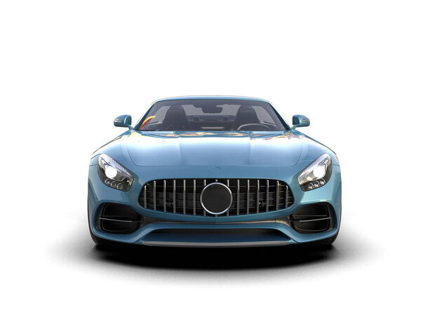 3d rendering, modern  sport car isolated on white background 