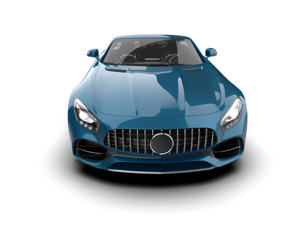 3d rendering, modern  sport car isolated on white background 