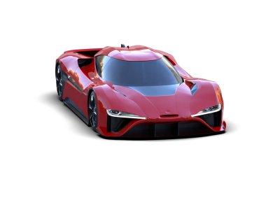 modern spor araba beyaz arka planda izole