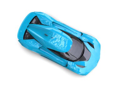 modern spor araba beyaz arka planda izole