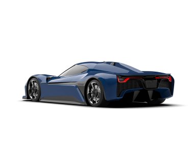 3D görüntüleme, modern spor araba beyaz arka planda izole edildi 