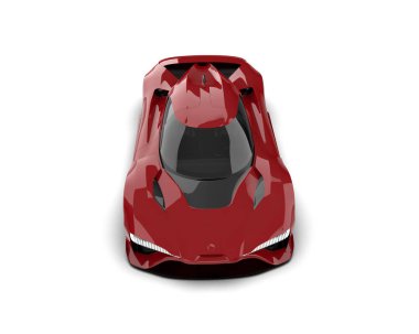 3D görüntüleme, modern spor araba beyaz arka planda izole edildi 