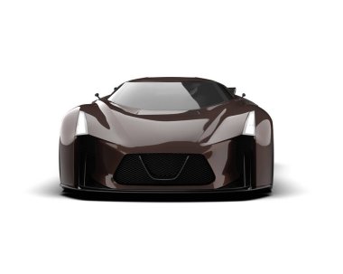 3D görüntüleme, modern spor araba beyaz arka planda izole edildi 