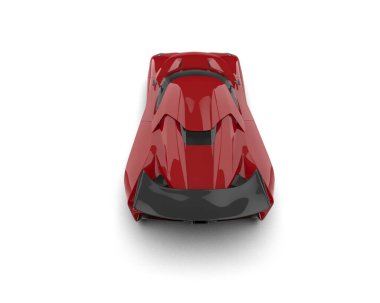 3D görüntüleme, modern spor araba beyaz arka planda izole edildi 