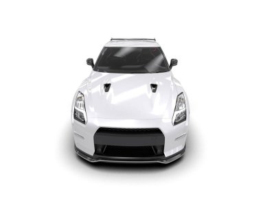 3D görüntüleme, modern spor araba beyaz arka planda izole edildi 