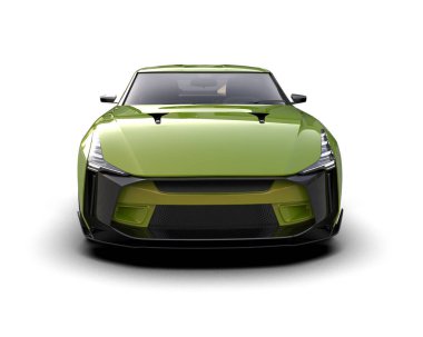 3D görüntüleme, modern spor araba beyaz arka planda izole edildi 