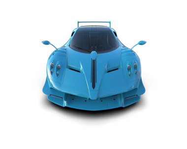  3D görüntüleme. spor araba beyaz arkaplanda izole edildi.