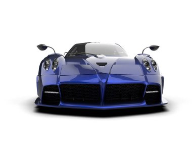 3D görüntüleme, beyaz arkaplanda izole edilmiş spor araba 