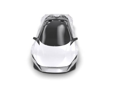 3D görüntüleme, beyaz arkaplanda izole edilmiş spor araba 