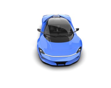 3D görüntüleme, beyaz arkaplanda izole edilmiş spor araba 