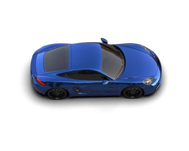 modern spor araba beyaz arka planda izole