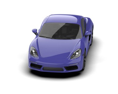 modern spor araba beyaz arka planda izole