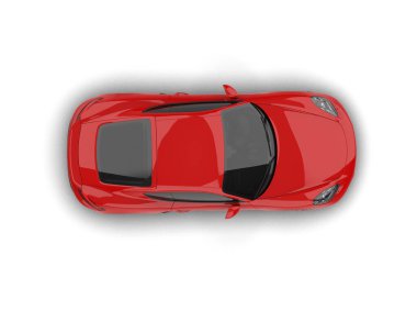 modern spor araba beyaz arka planda izole