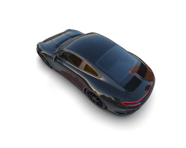 modern spor araba beyaz arka planda izole