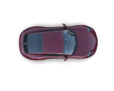 modern spor araba beyaz arka planda izole