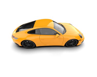 modern spor araba beyaz arka planda izole