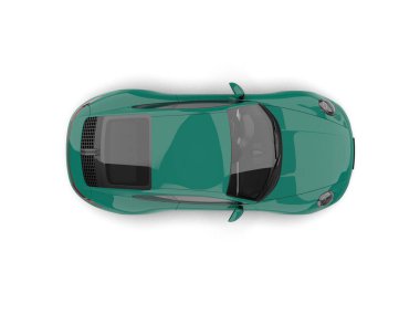 modern spor araba beyaz arka planda izole