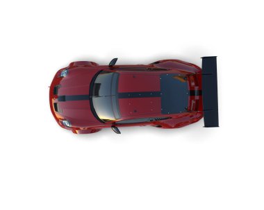 modern spor araba beyaz arka planda izole