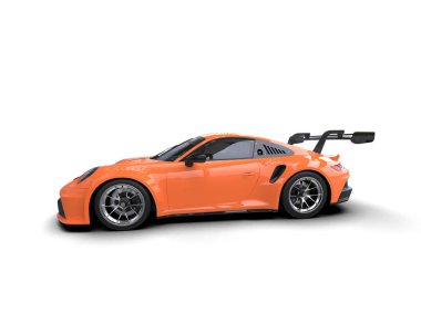 modern spor araba beyaz arka planda izole