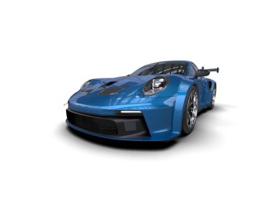 modern spor araba beyaz arka planda izole