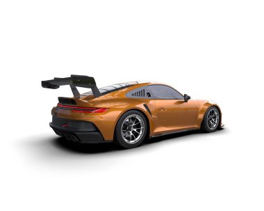 modern spor araba beyaz arka planda izole