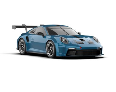 modern spor araba beyaz arka planda izole