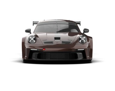 modern spor araba beyaz arka planda izole