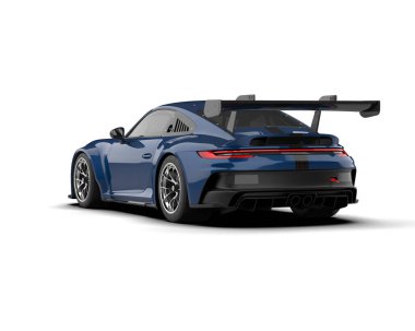 modern spor araba beyaz arka planda izole