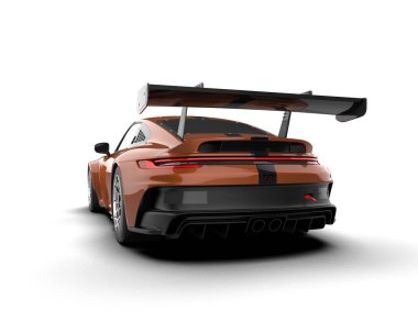 modern spor araba beyaz arka planda izole