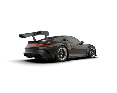 modern spor araba beyaz arka planda izole