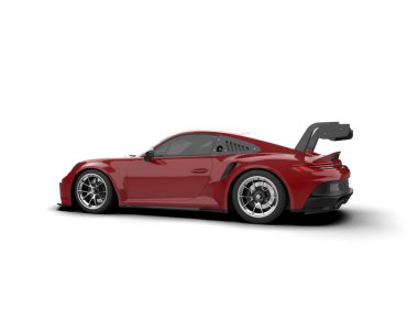 modern spor araba beyaz arka planda izole