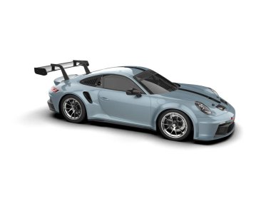 modern spor araba beyaz arka planda izole