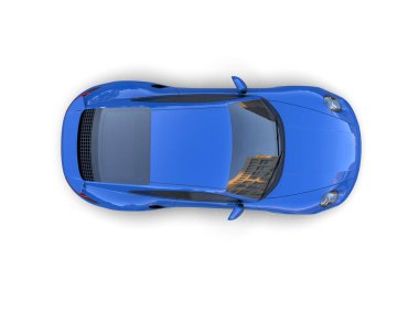 Beyaz arka planda izole edilmiş 3D kamuflaj spor araba çizimi