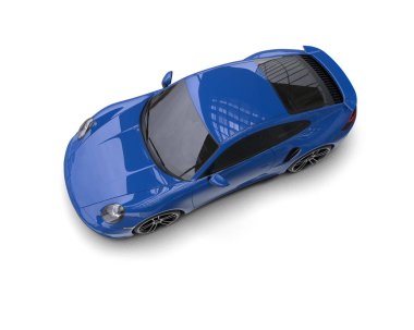 Beyaz arka planda izole edilmiş 3D kamuflaj spor araba çizimi