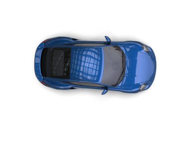 Beyaz arka planda izole edilmiş 3D kamuflaj spor araba çizimi